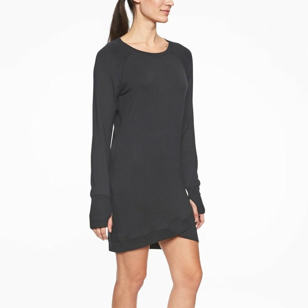 Athleta Criss Cross Soft Pullover Dress